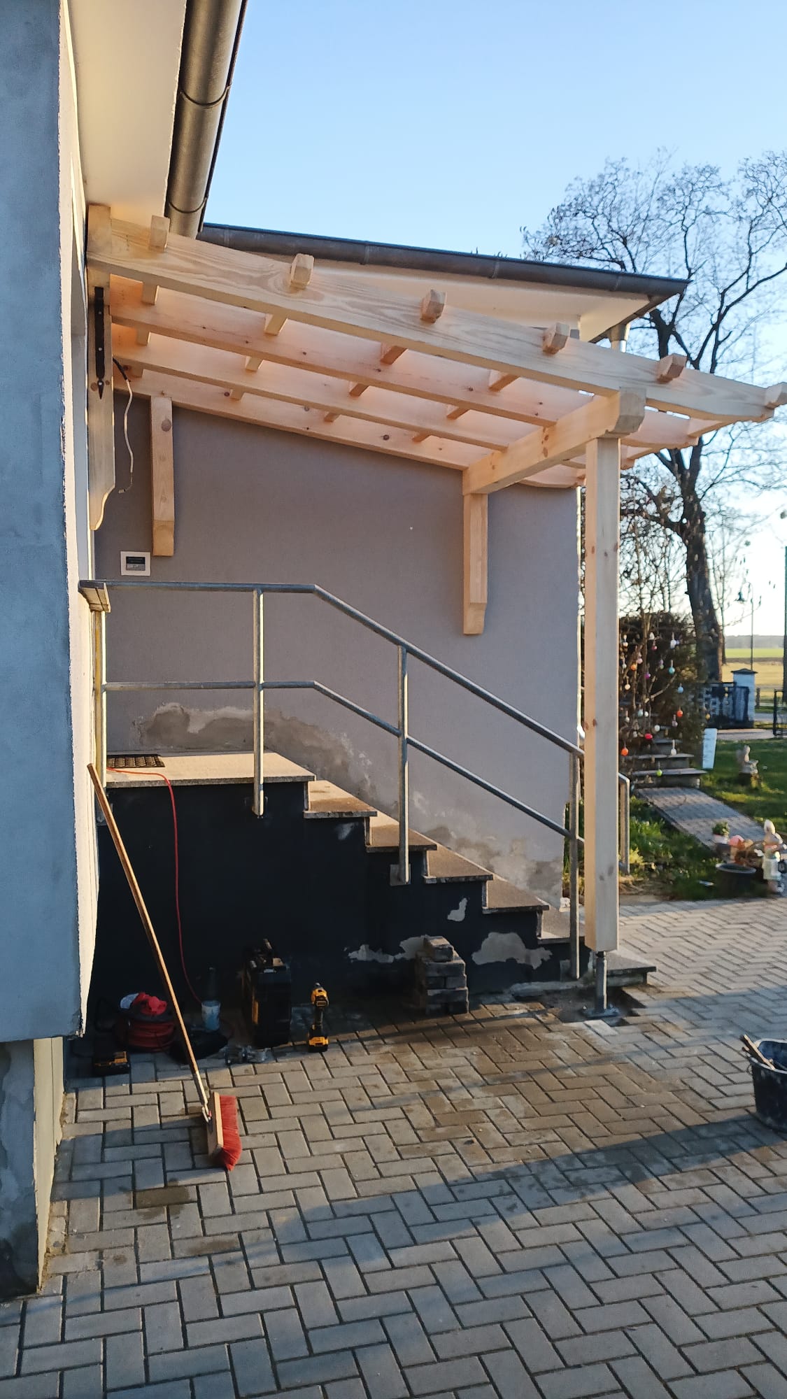 Treppenüberdachung